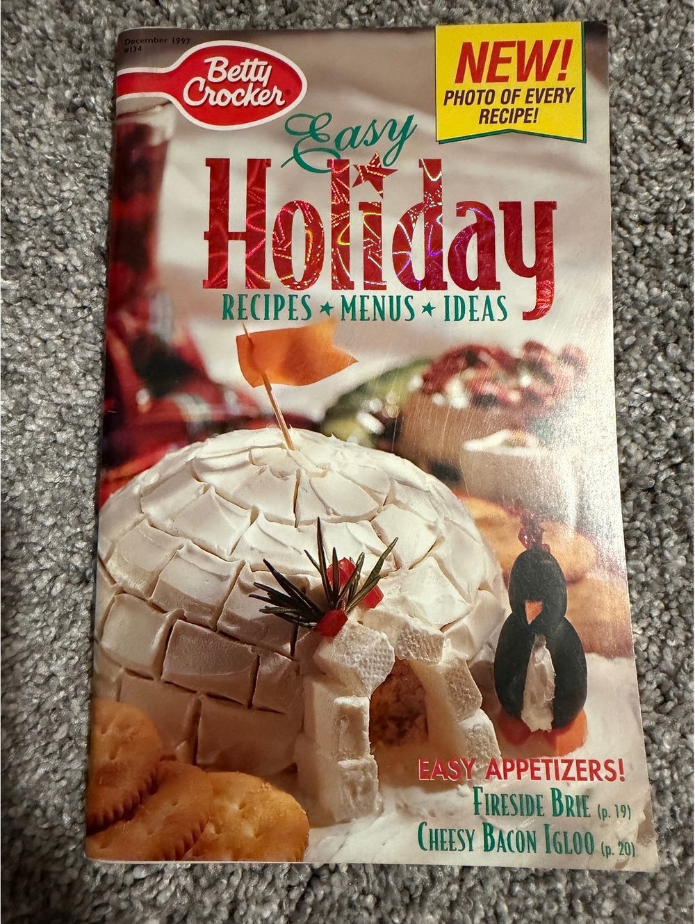 Betty Crocker Easy Holiday Recipes Menus Ideas Cookbook Magazine 1993